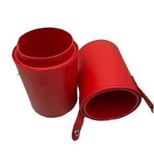 Mirabella Red Makeup Brush Holder Case Travel‎ Storage Organizer